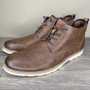 Madden Mens Brown Lace Up Chukkas Boots Size 12 M-Brakon Classic EUC